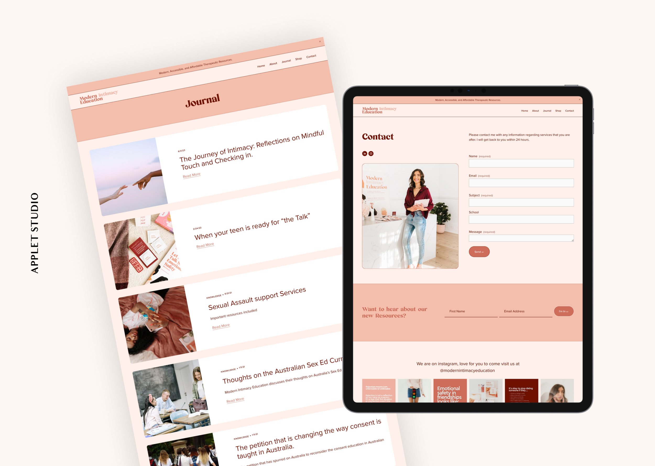Squarespace Website for an educator
