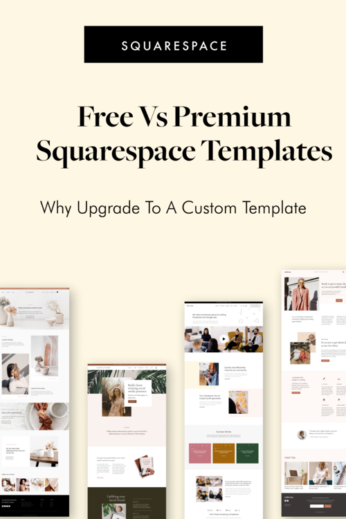 Free Vs Premium Squarespace Templates Why Upgrade Applet Studio
