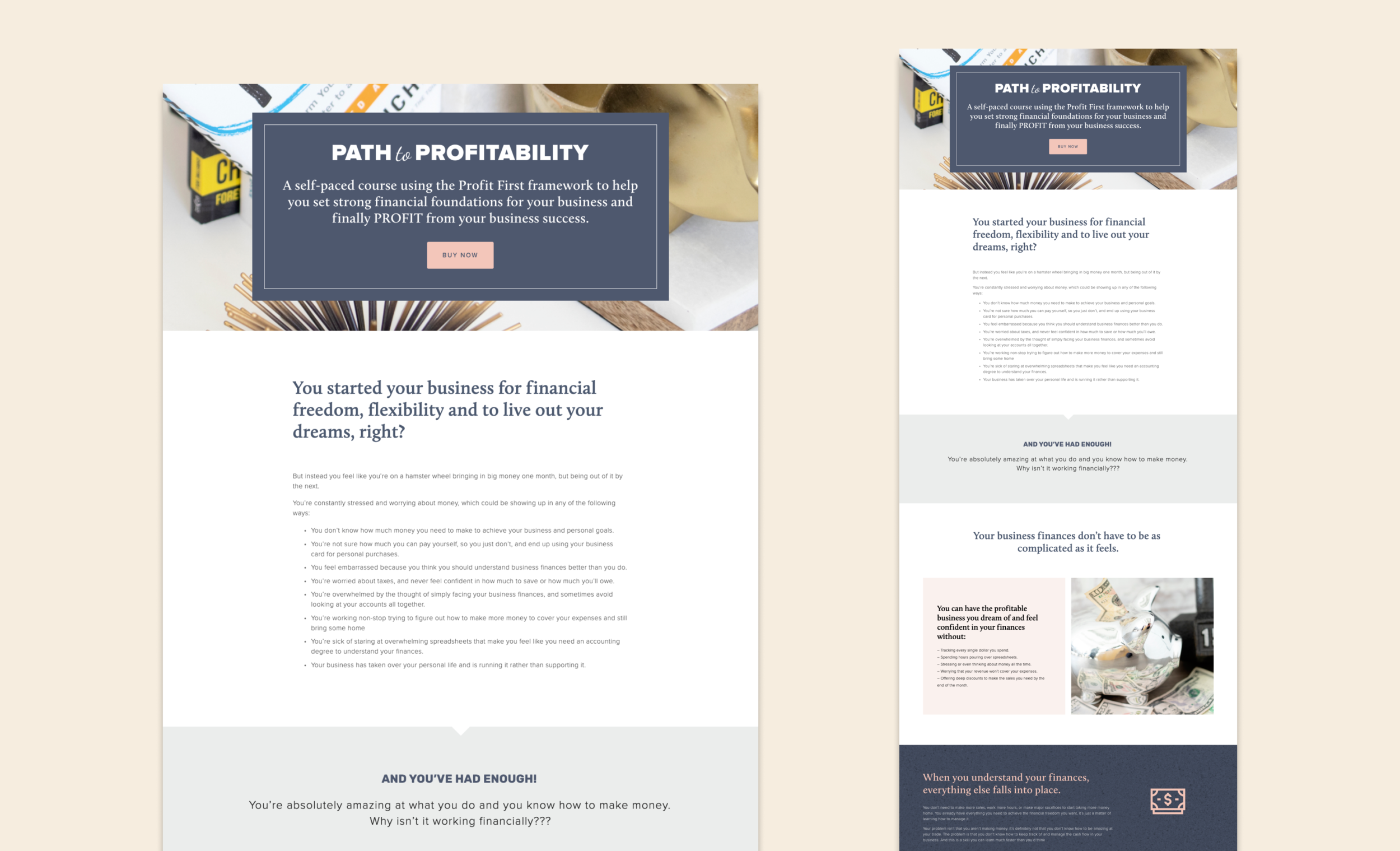 Squarespace Sales Page For a Financial Coach: Case Study — Applet Studio