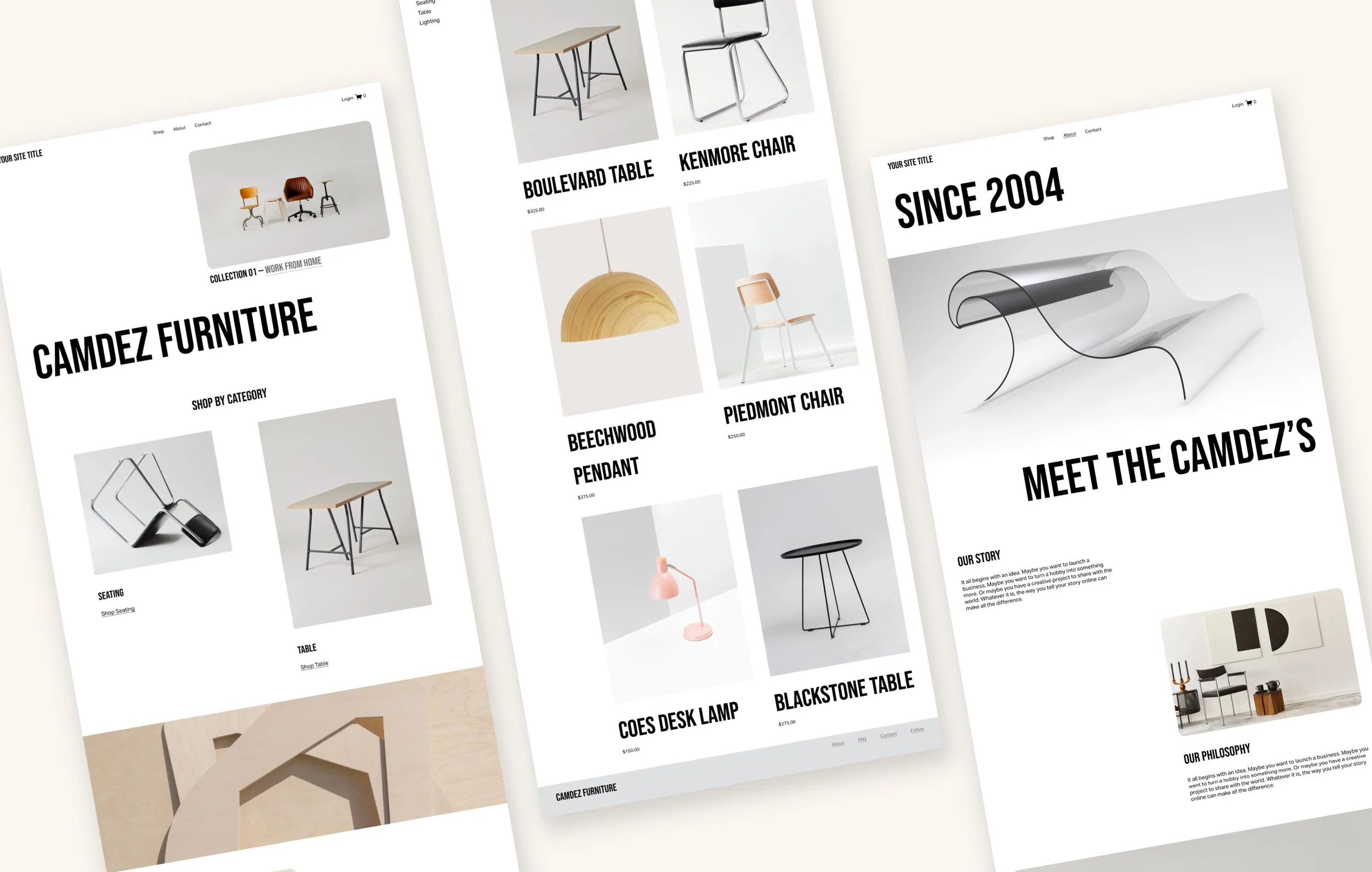 Squarespace Templates for Interior Designers