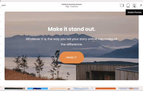 How to hide and swap sections on mobile in Squarespace 7.1 — Applet Studio
