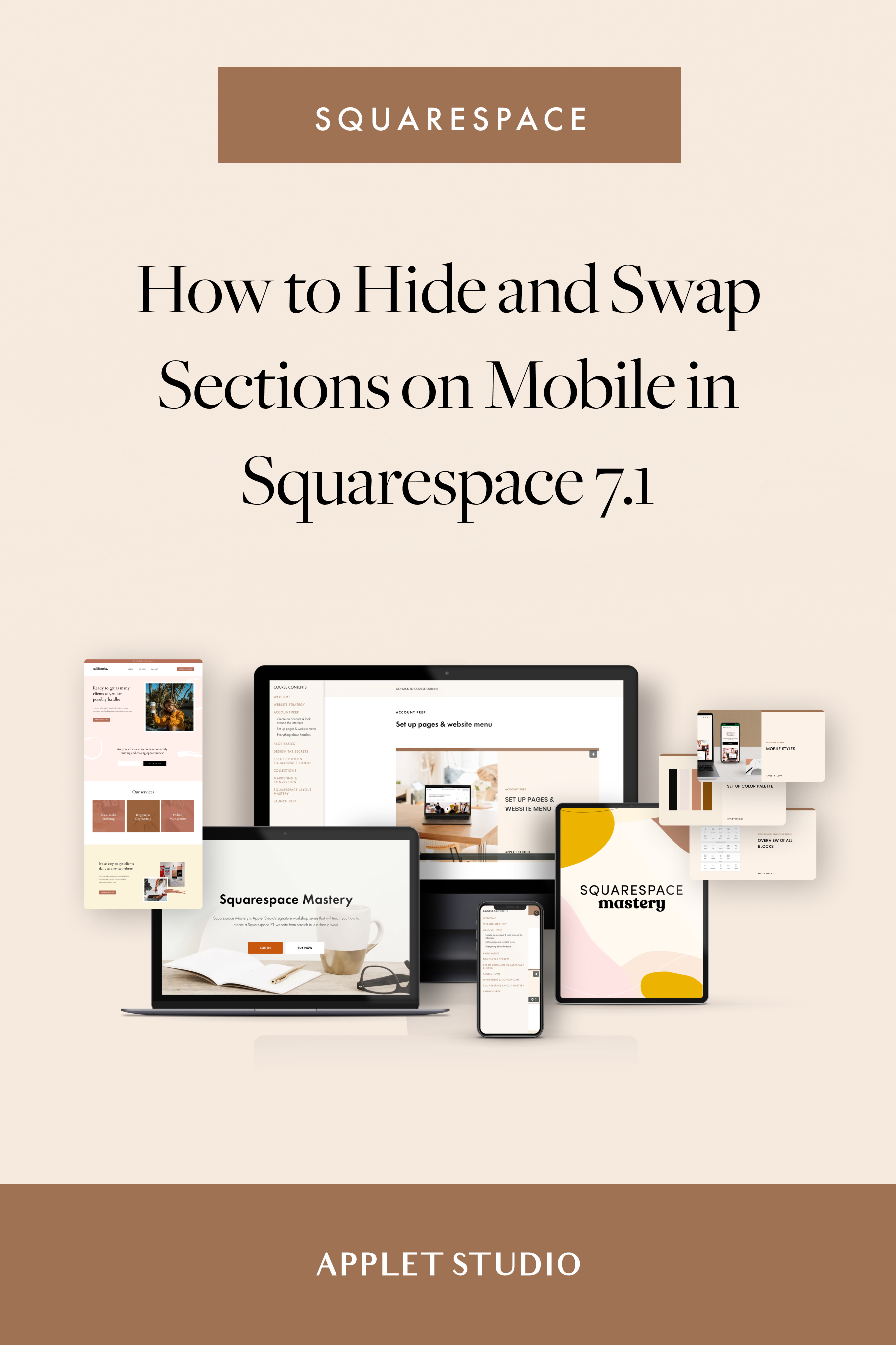 How to hide and swap sections on mobile in Squarespace 7.1 — Applet Studio