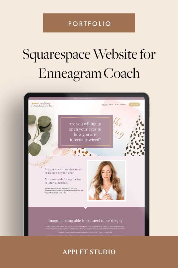Romantic Squarespace Website for Enneagram Coaching Brand — Applet Studio
