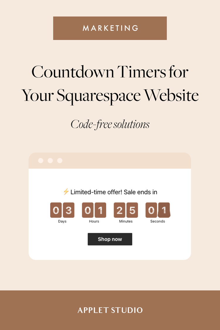 Code-Free Countdown for Your Squarespace Applet Studio