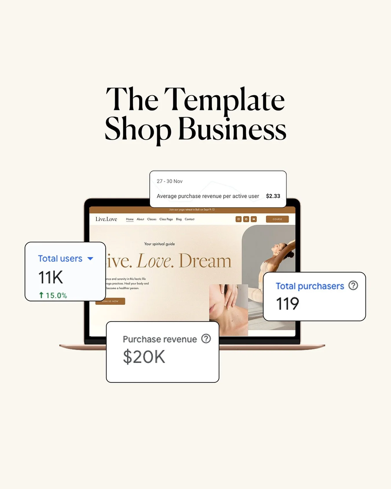 📣Enrollment is Open: Template Shop Business

Are you ready to launch and grow your own template shop? Whether it&rsquo;s Squarespace, Canva, or WordPress templates &ndash; this program gives you the systems, strategies, and support you need to build