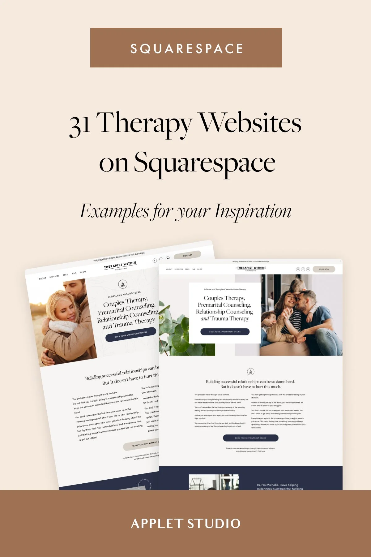 31 Therapy & Counseling Website Examples on Squarespace