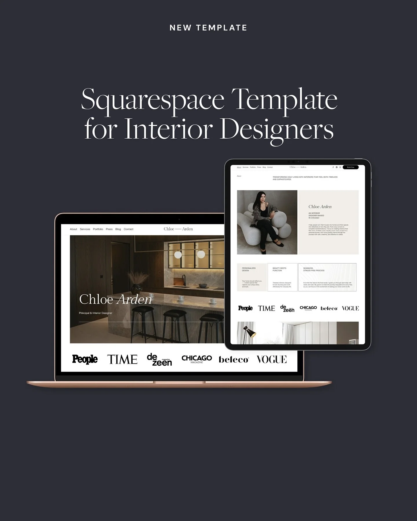 Our newest template just dropped 🤍

Meet Chloe &mdash; a modern Squarespace design made for interior designers, decorators, and creative studios.

Think: clean lines, soft tones, and layouts that highlight your work without stealing the spotlight.


