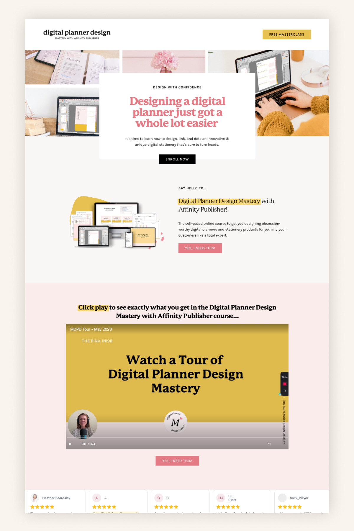 Cheerful Squarespace Website for a Digital Planner Designer