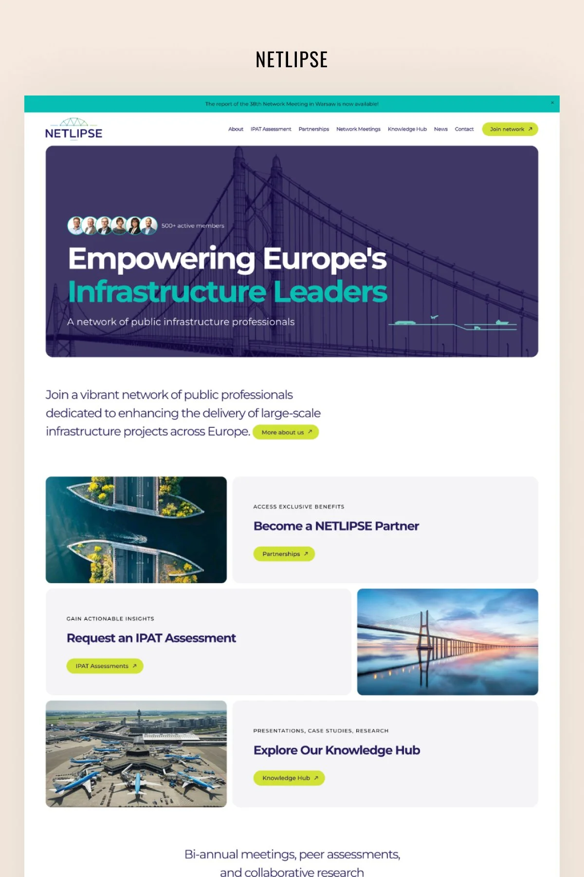 Impactful Squarespace Website for a Professional Network