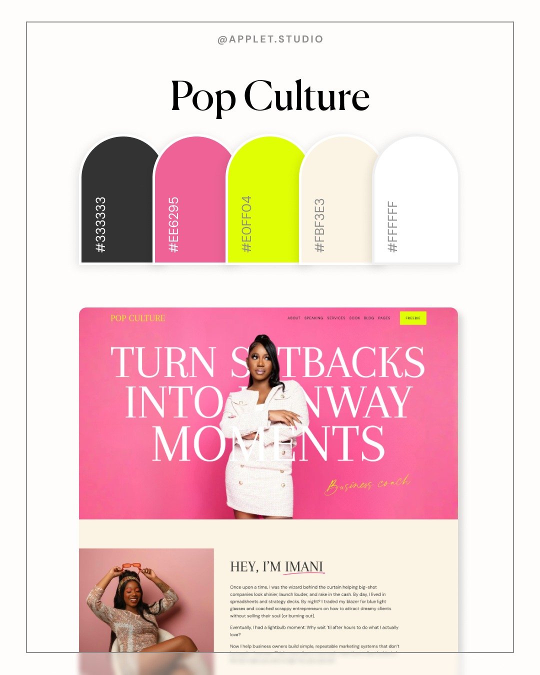 These Squarespace templates were designed by a real human, with real opinions &mdash; so your brand actually has one too.

Each one has its own vibe, its own energy, its own thing. You just pick the one that feels like home.

Browse high-converting S