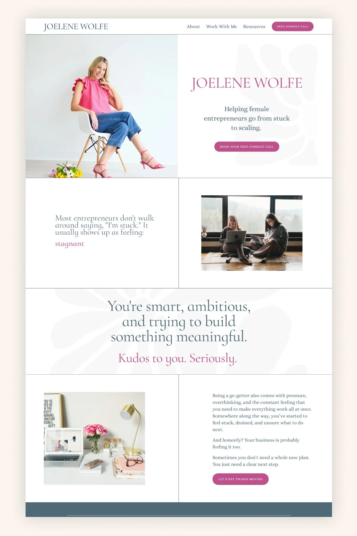 Confident Squarespace Website for a Growth Advisor
