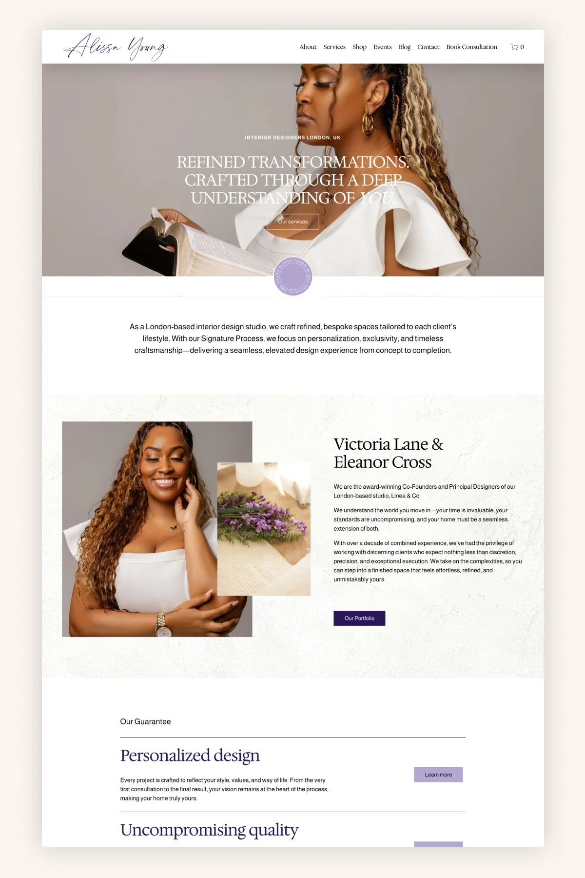Soulful Squarespace Website for a Faith-Based Holistic Wellness Therapist