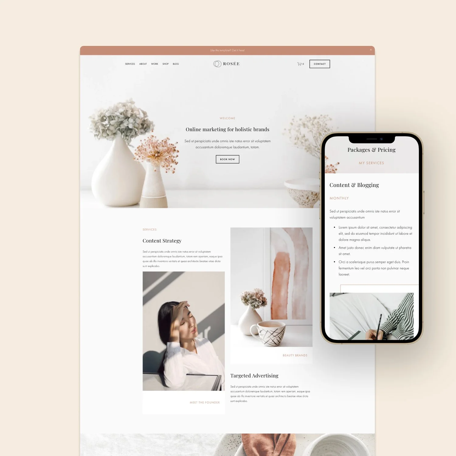 Rosée – Squarespace 7.1 Fluid Engine