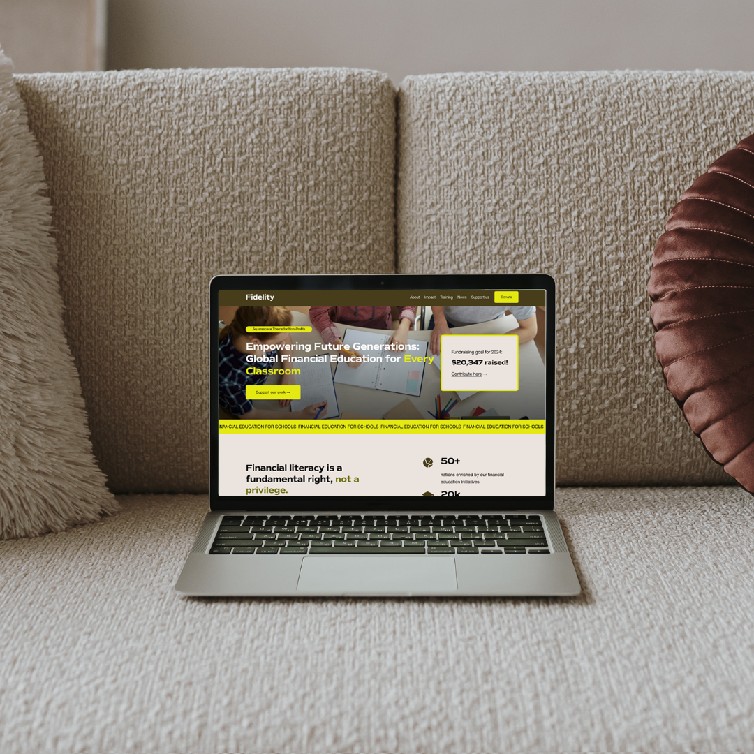Squarespace nonprofit website integrated with donation and scheduling tools — Applet Studio
