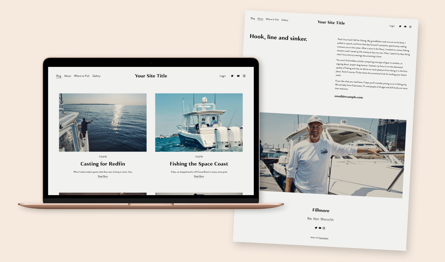 best squarespace templates for blogs Fillmore