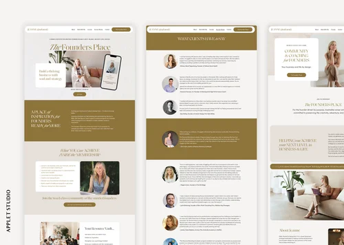 Squarespace and Thinkific Websites for a Business Strategist — Applet ...