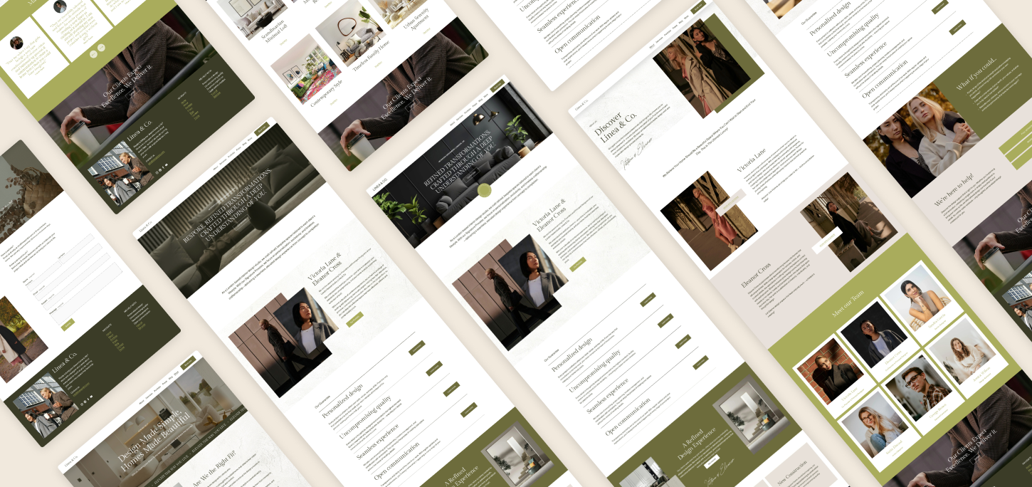Linea – Timeless Squarespace Template for Interior Designers — Applet ...