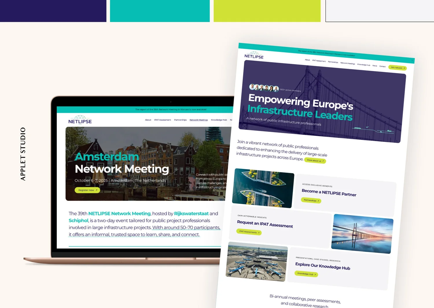 Impactful Squarespace Website for a Professional Network — Applet Studio