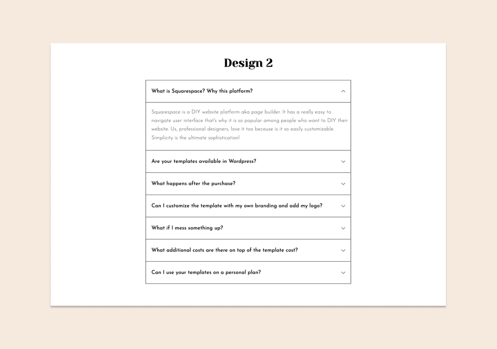 How to Create and Style a Squarespace Accordion Block — Applet Studio
