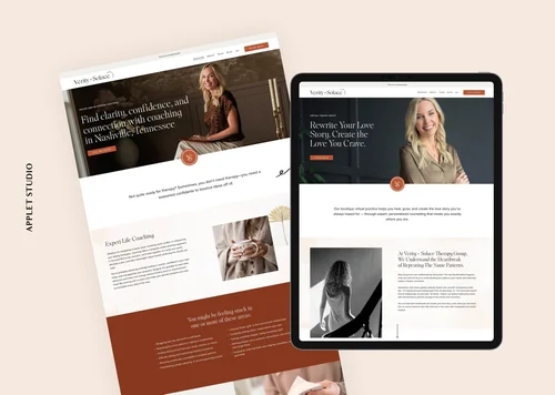 Classic and Tasteful Squarespace Website for a Therapy Group — Applet ...