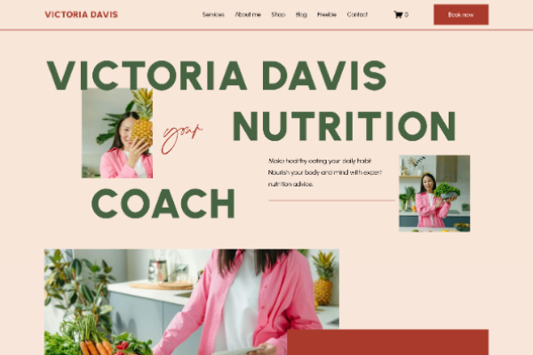 Nourish Squarespace template