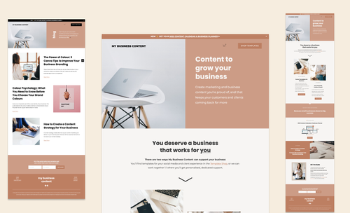 Elegant Squarespace Website for a Content Marketer — Applet Studio