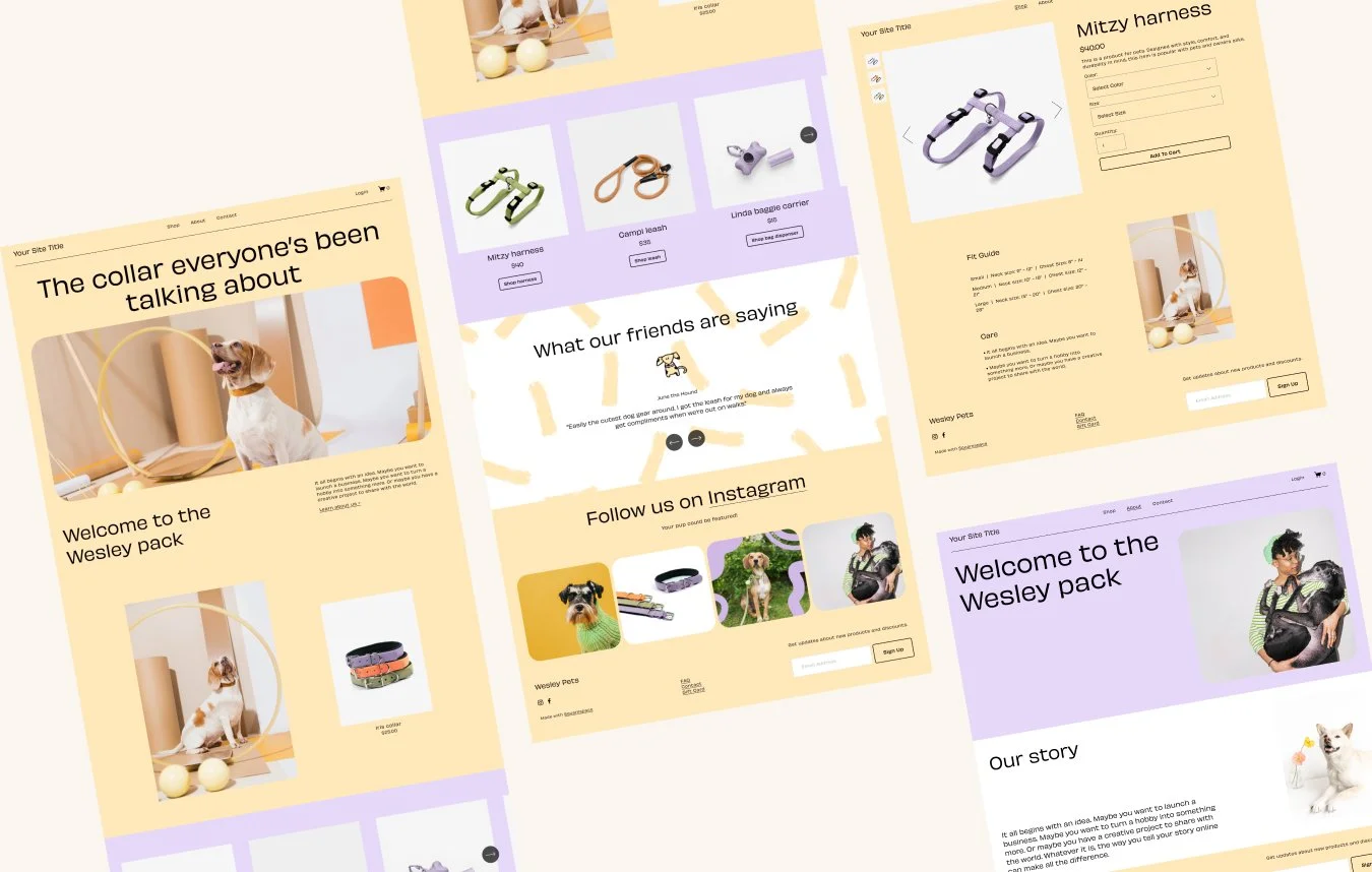 Free Squarespace Template Wesley