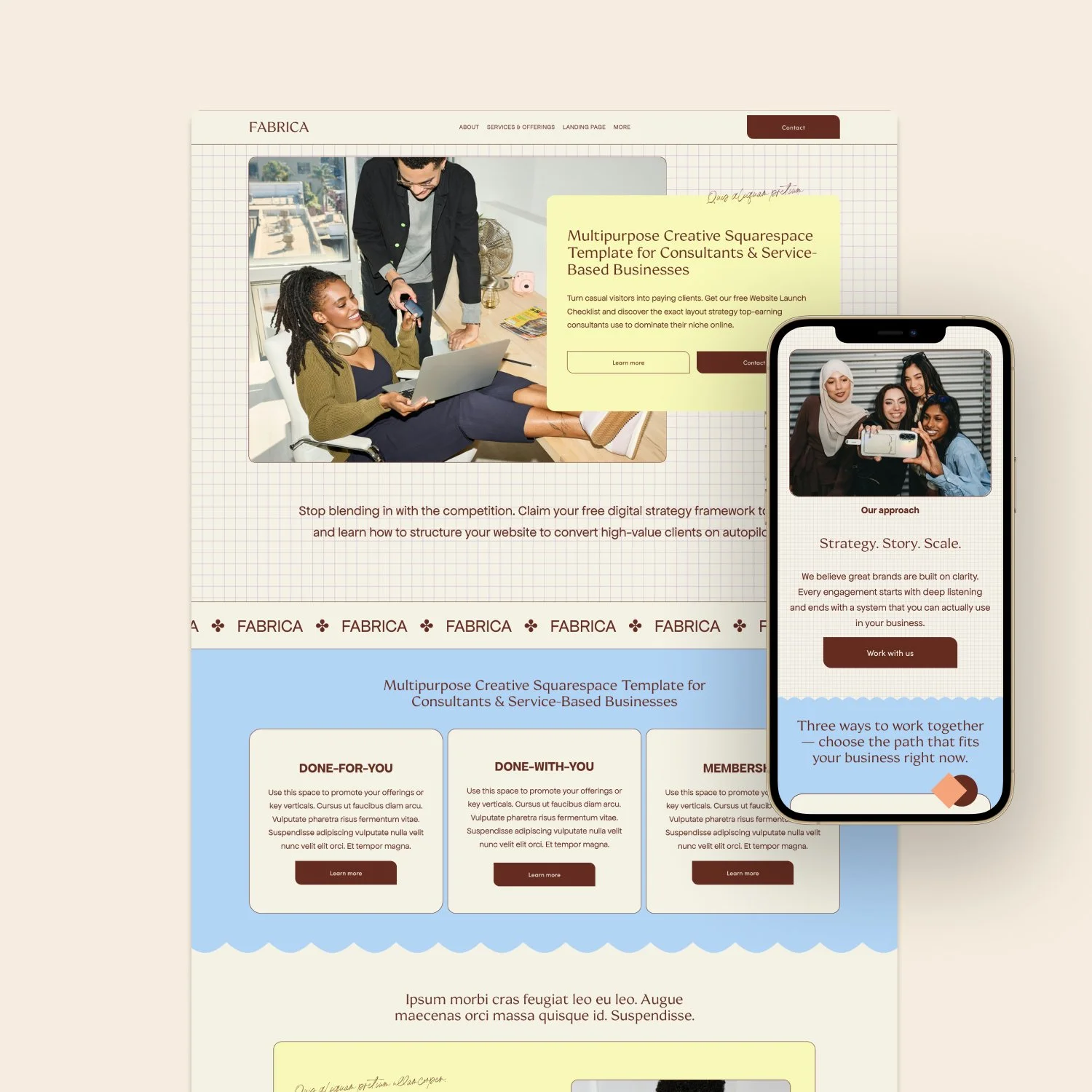 Fabrica – Squarespace 7.1 Fluid Engine