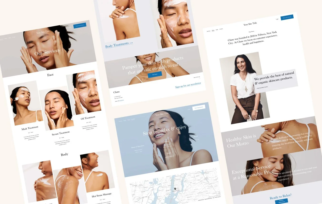 Free Squarespace Template Clune