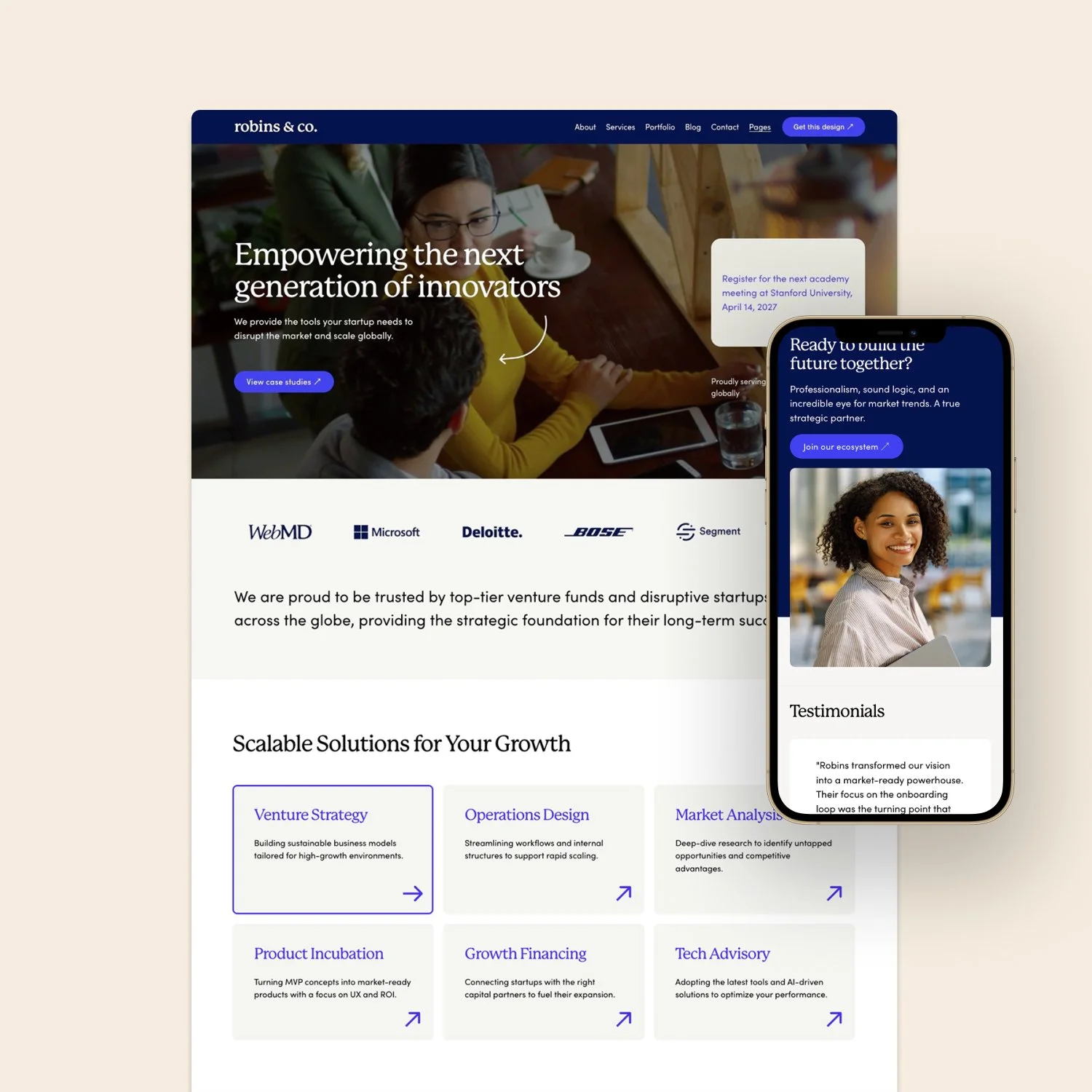 Robins – Squarespace 7.1 Fluid Engine