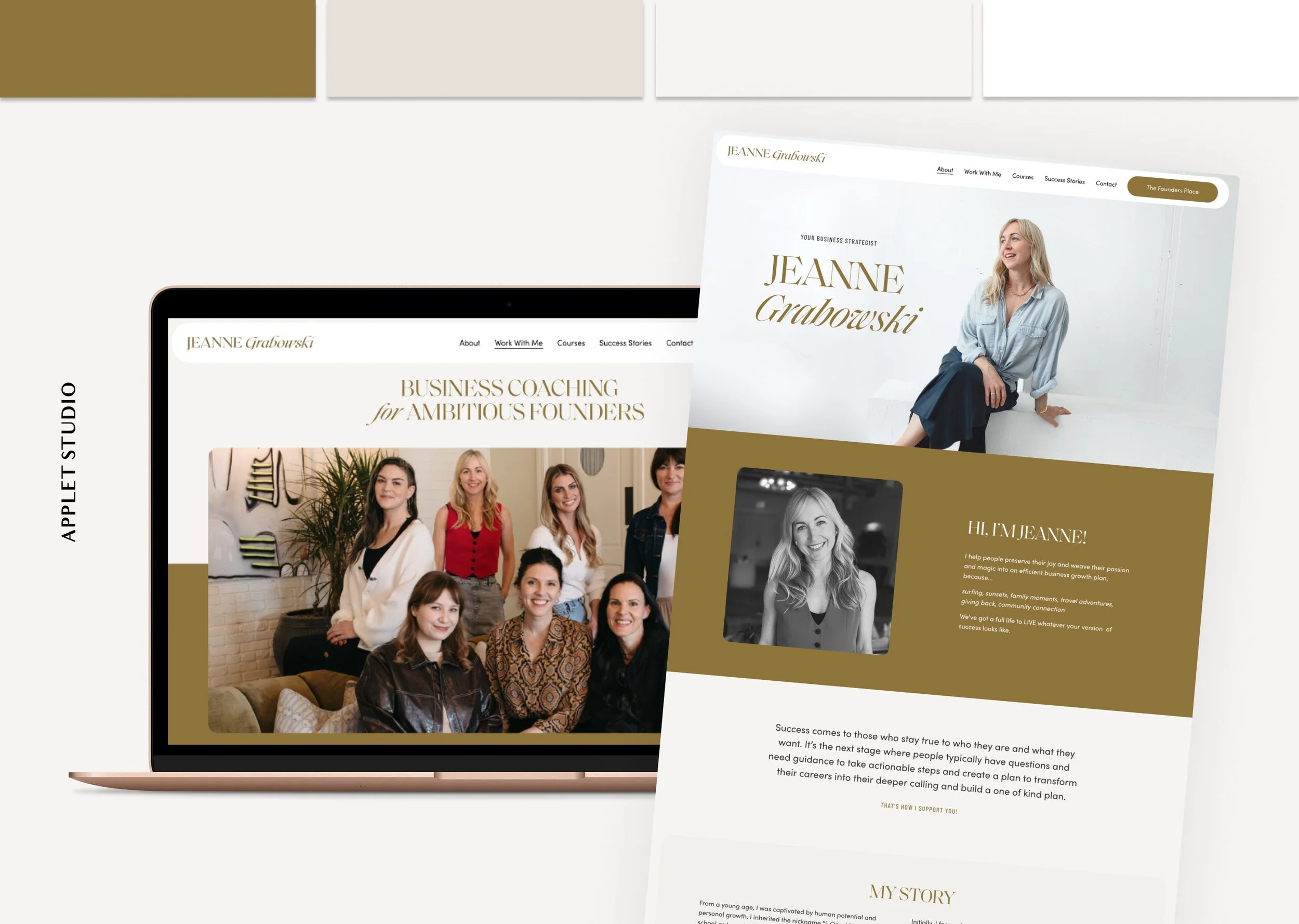 Squarespace and Thinkific Websites for a Business Strategist — Applet ...