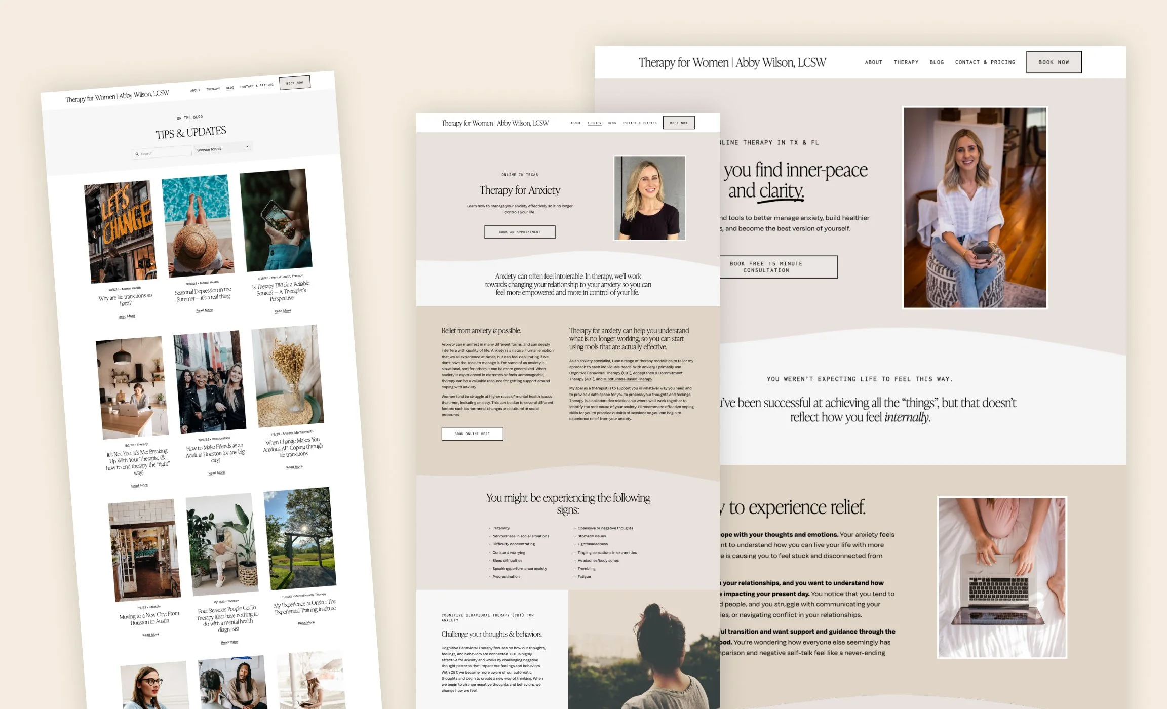 Squarespace Website for an Online Therapist — Applet Studio