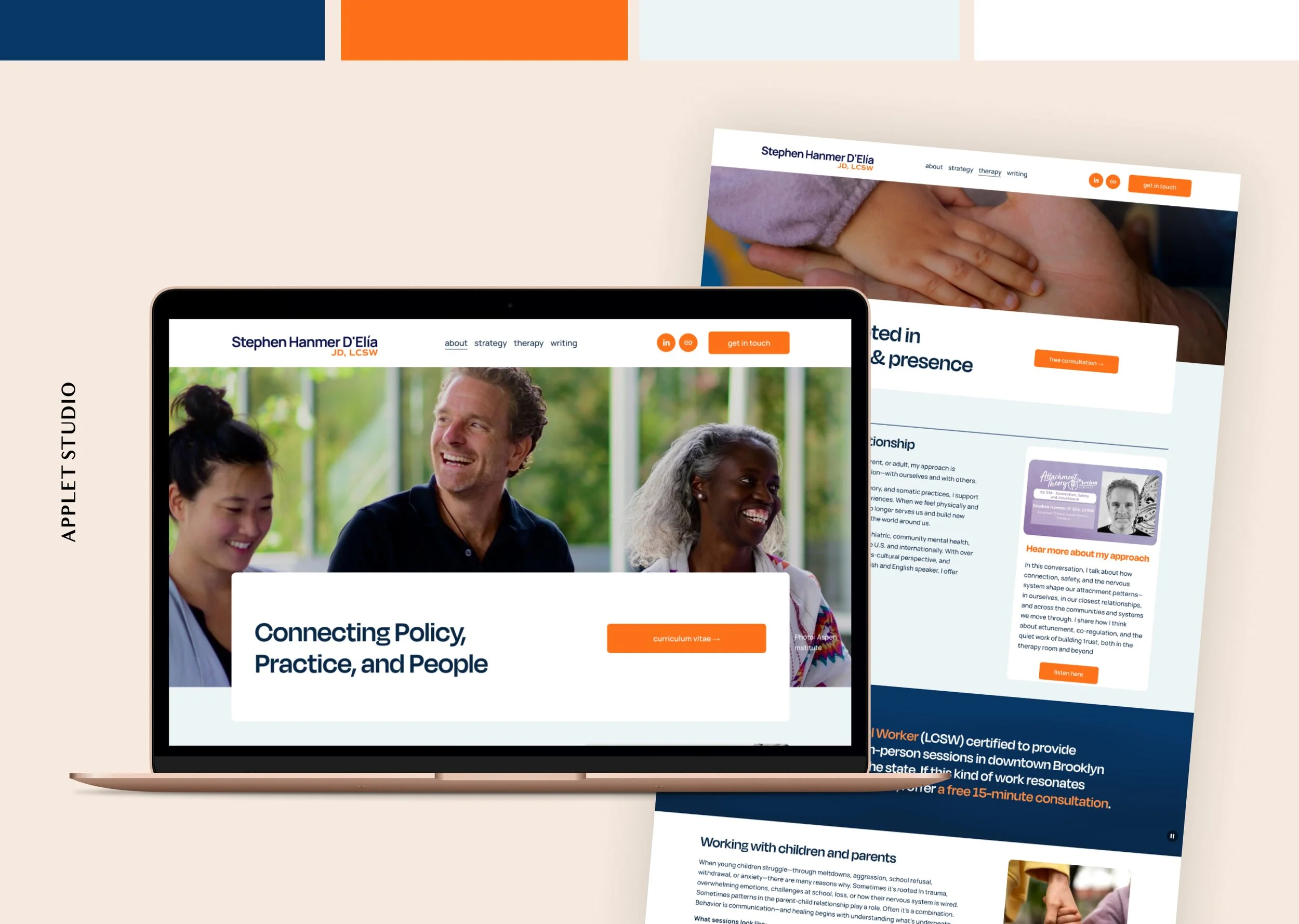 Squarespace Website for a Clinical Social Worker — Applet Studio
