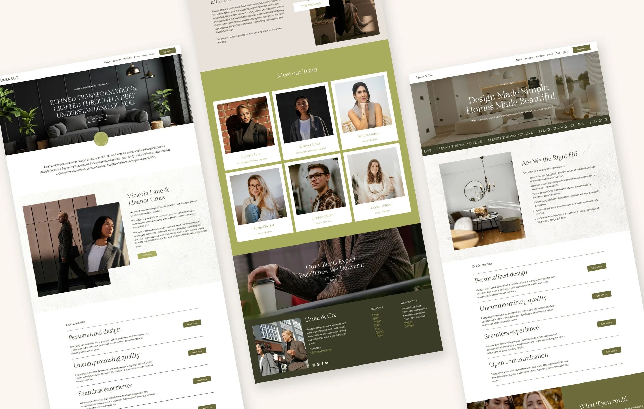 Squarespace Template for Interior Designers