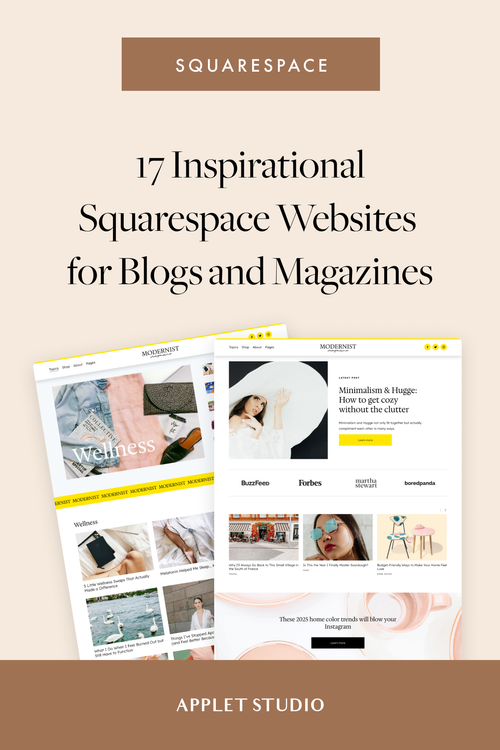 Dazzling Squarespace Websites for Blogs and Publications — Applet Studio