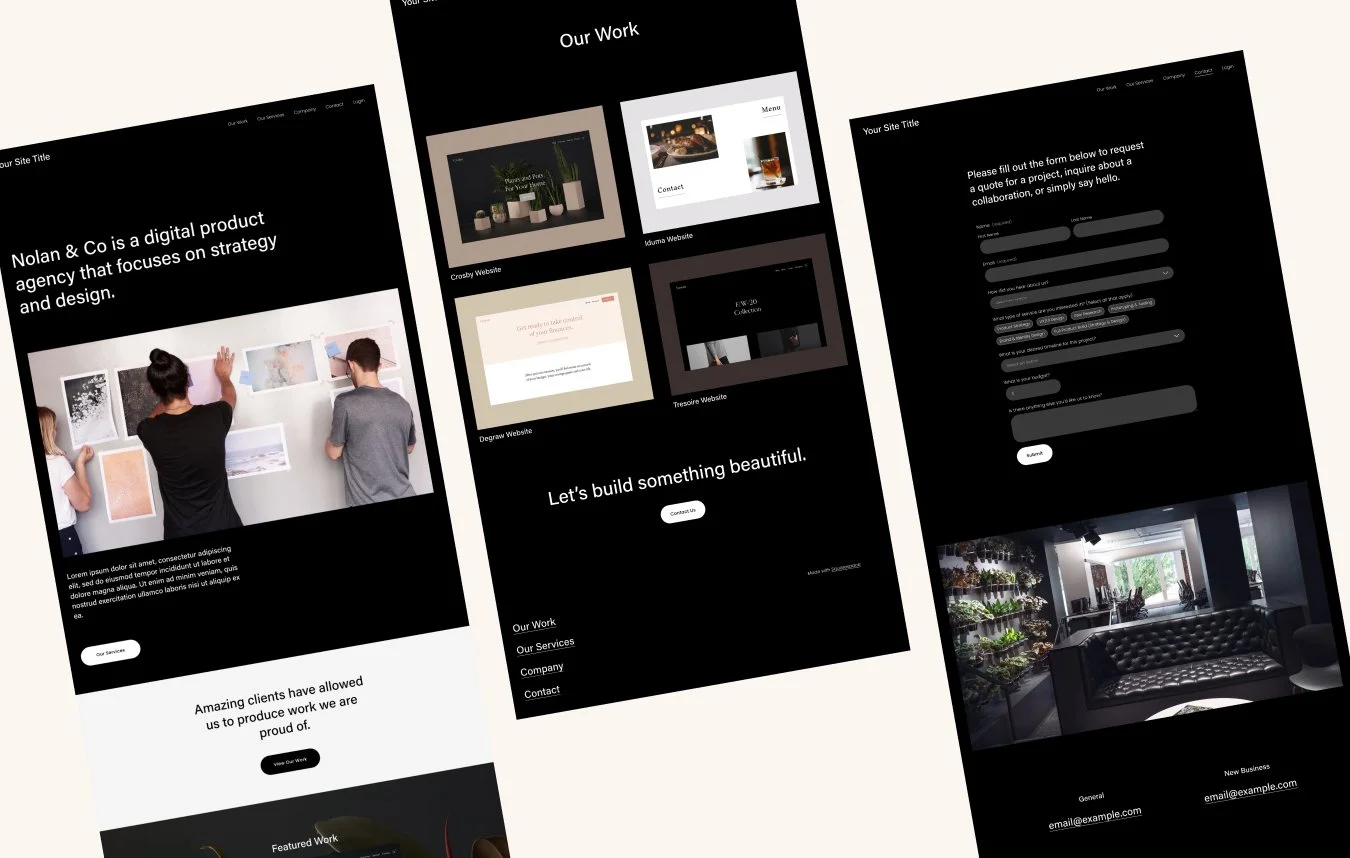 Free Squarespace Template