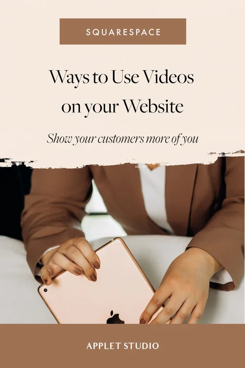 How to Add Videos to Your Squarespace Website — Applet Studio