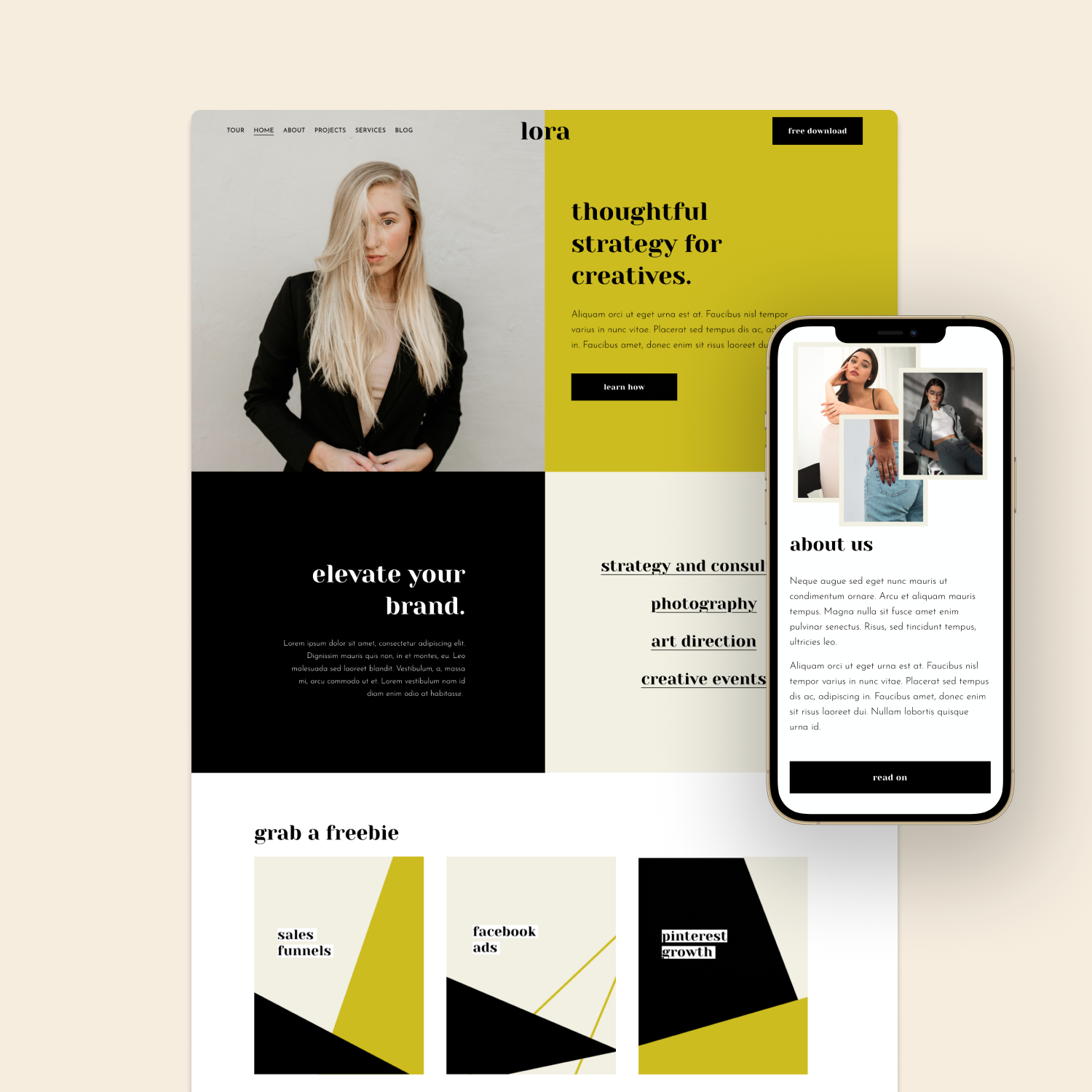 Lora – Squarespace 7.1 Fluid Engine