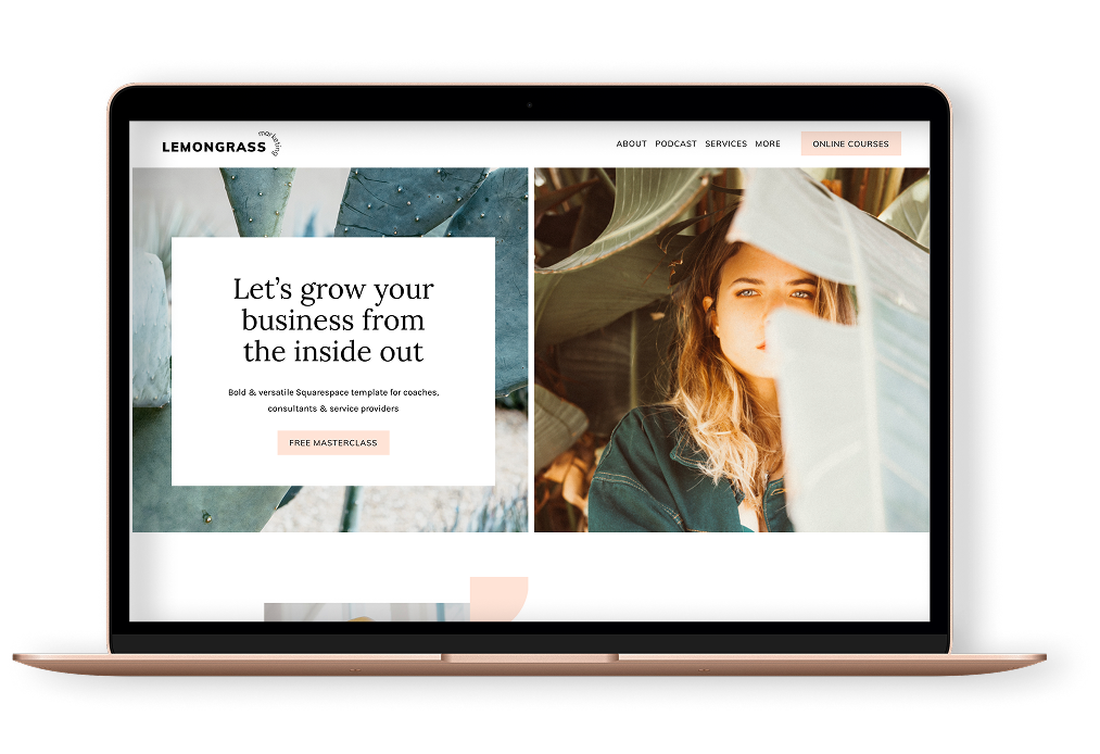 Lemongrass Squarespace template for photographers — Applet Studio Platinum Partner benefits