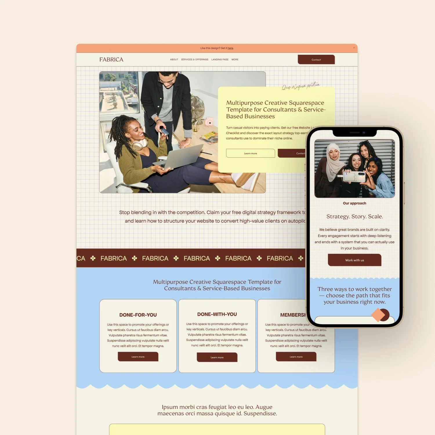Fabrica – Squarespace 7.1 Fluid Engine