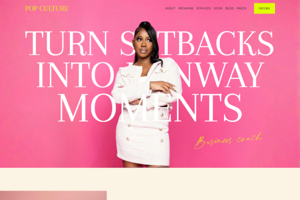 Pop Culture Squarespace template