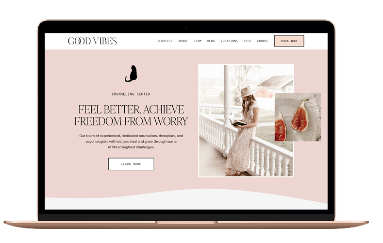 laptop-practice.pngSquarespace wellness website shown on laptop — professional health provider web design