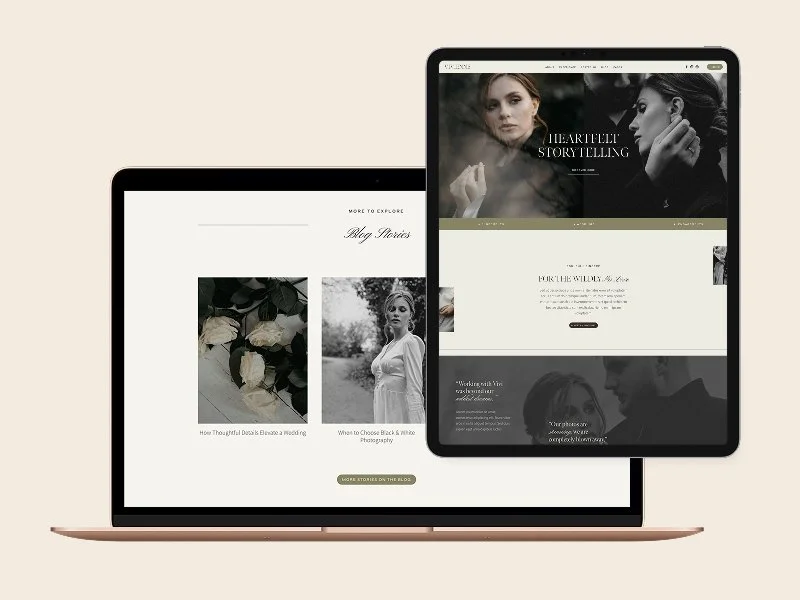 Vivienne Squarespace template for photographers