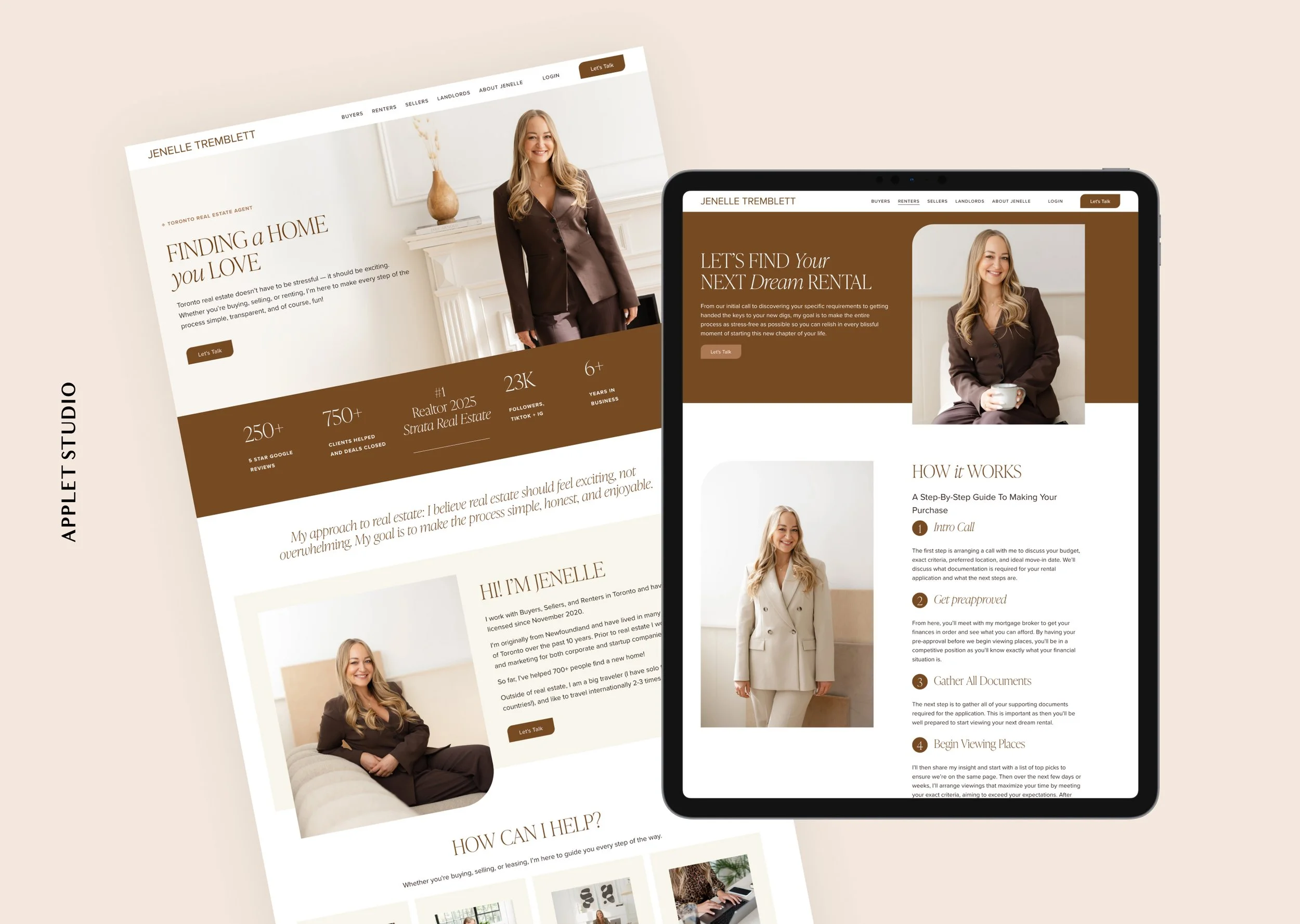 Squarespace Website for real estate agent