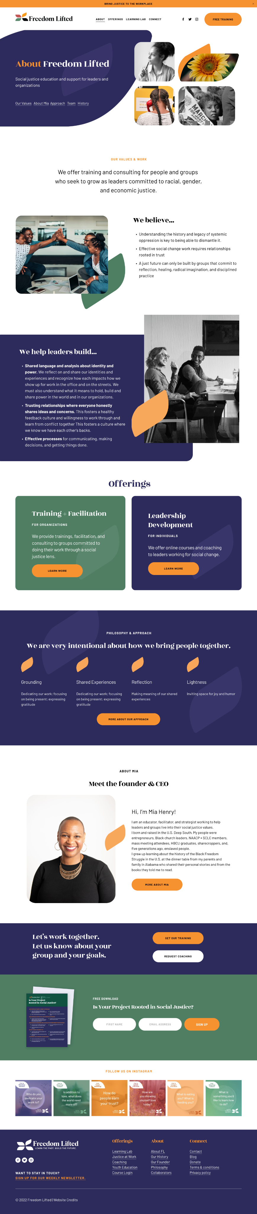 Colorful and Edgy Website for Online Course Creator and Coach — Applet ...