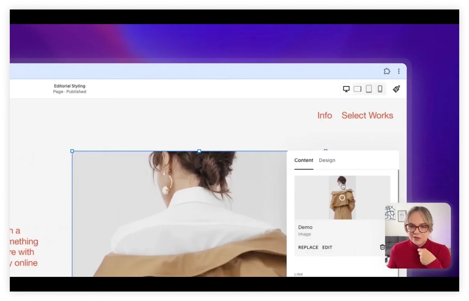 how to adjust Focal point Squarespace