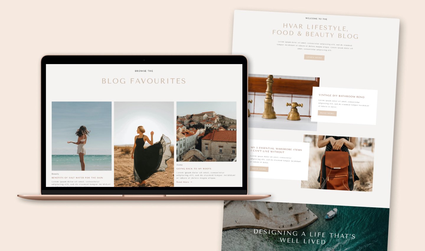squarespace template for bloggers hvar