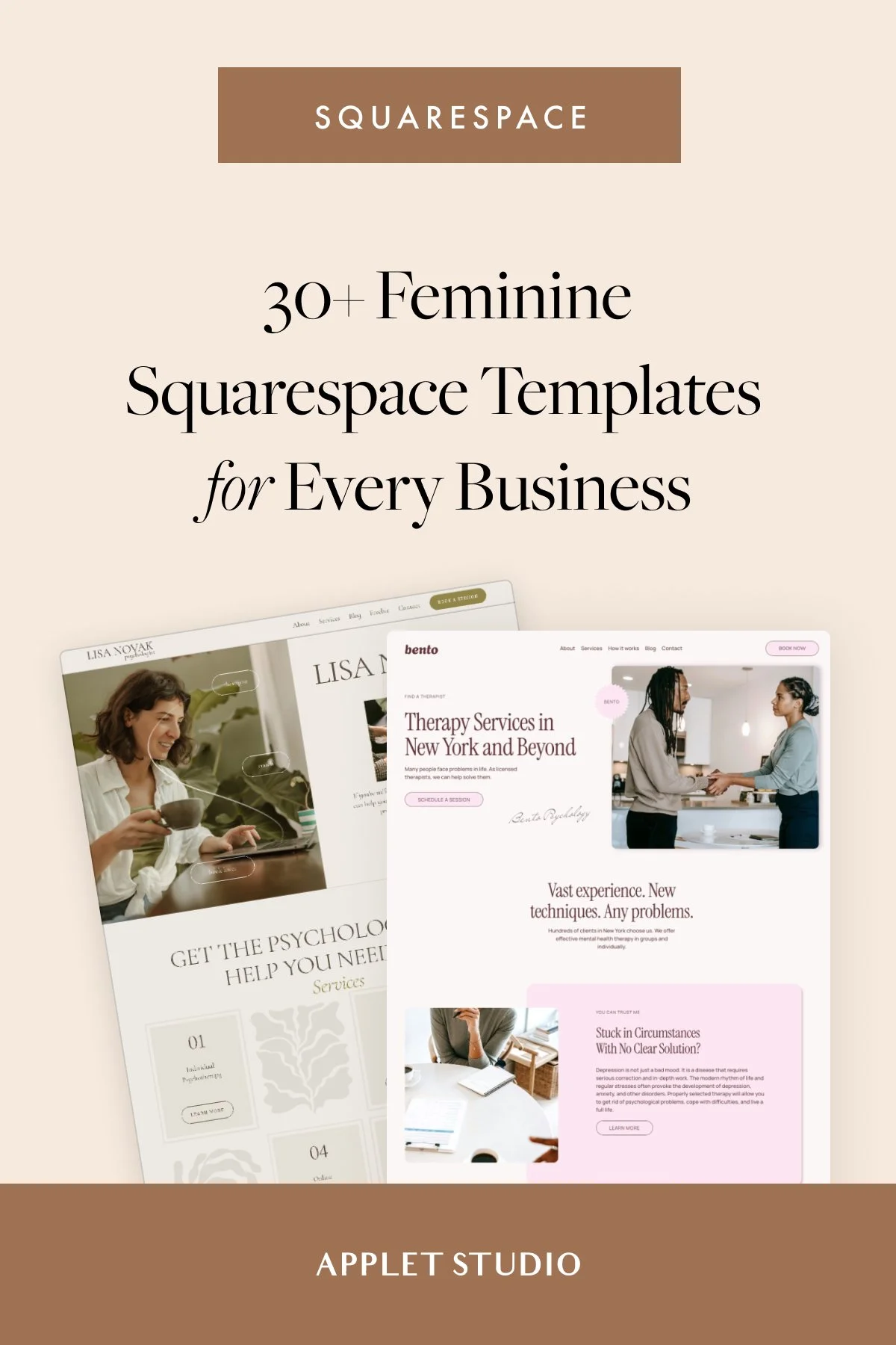 30+ Feminine Squarespace Templates for Your Business in 2025