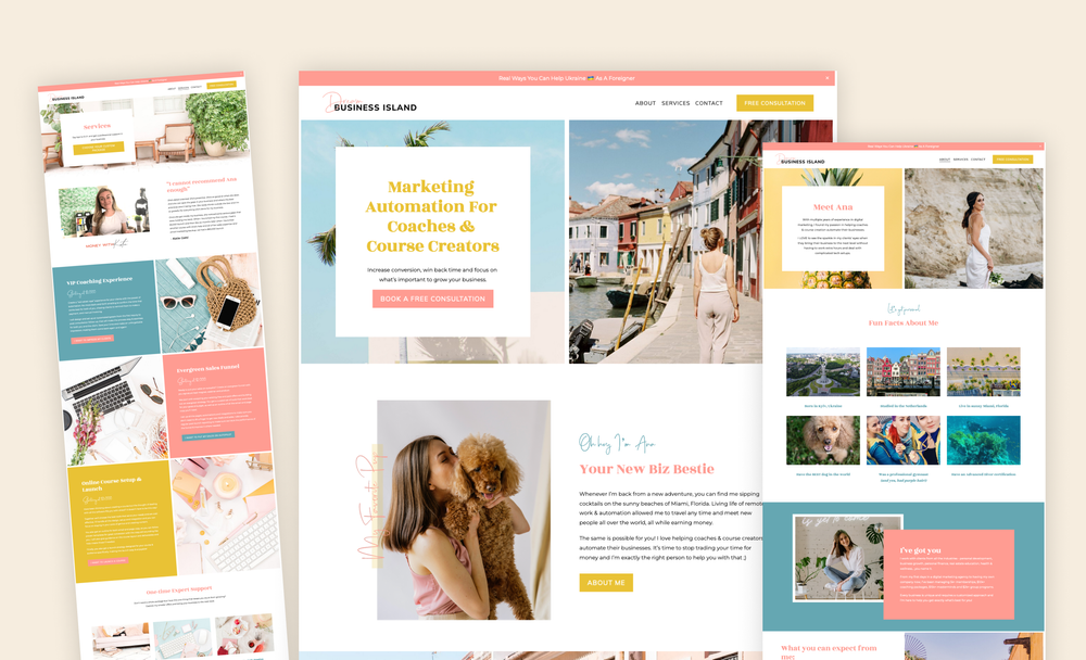 Squarespace Website for Marketing Consultant — Applet Studio