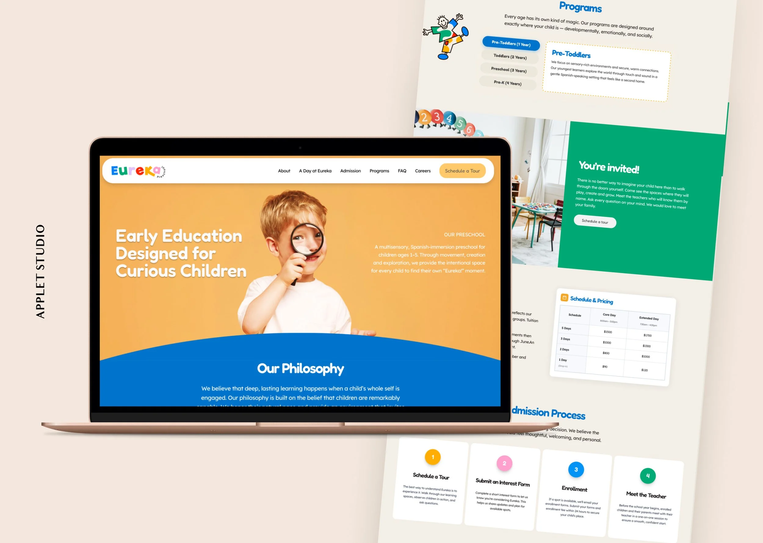 Squarespace Website for a preschool